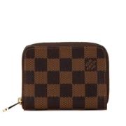 Pre-owned Leather wallets Louis Vuitton Vintage , Brown , Dames