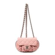 Pre-owned Leather chanel-bags Chanel Vintage , Pink , Dames