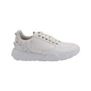 Pre-owned Leather sneakers Alexander McQueen Pre-owned , White , Dames