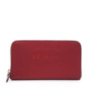 Pre-owned Nylon wallets Prada Vintage , Red , Dames