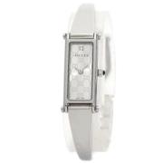 Pre-owned Stainless Steel watches Gucci Vintage , Gray , Dames