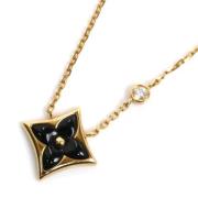 Pre-owned Metal necklaces Louis Vuitton Vintage , Yellow , Dames