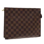 Pre-owned Canvas pouches Louis Vuitton Vintage , Brown , Dames