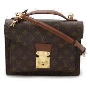 Pre-owned Canvas louis-vuitton-bags Louis Vuitton Vintage , Brown , Da...