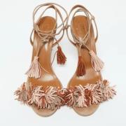 Pre-owned Suede sandals Aquazzura Pre-owned , Multicolor , Dames