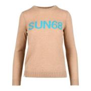 Wolmix Alpaca Trui Sun68 , Beige , Dames