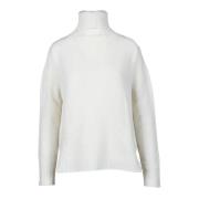 Luxe Wol Kasjmier Gebreide Top Ermanno Scervino , White , Dames