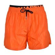 Strandkleding Kostuum in Polyamide Dsquared2 , Orange , Heren