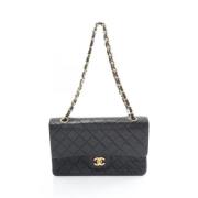 Pre-owned Leather chanel-bags Chanel Vintage , Black , Dames