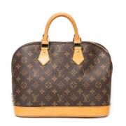 Pre-owned Canvas handbags Louis Vuitton Vintage , Brown , Dames