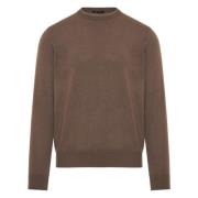 Luxe Kid Cashmere Crew-Neck Sweater Colombo , Brown , Heren