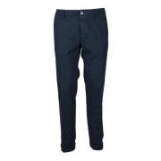 Katoen Elastaan Broek Mason's , Blue , Heren