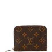 Pre-owned Leather wallets Louis Vuitton Vintage , Brown , Dames