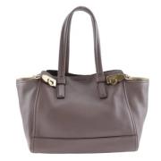 Pre-owned Leather shoulder-bags Salvatore Ferragamo Pre-owned , Brown ...