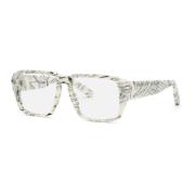 Witte Acetaatframes voor Mannen Philipp Plein , White , Heren