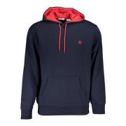 Blauwe hoodie met borduurwerk Timberland , Blue , Heren