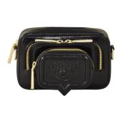 Stijlvolle Polyester Tas Chiara Ferragni Collection , Black , Dames