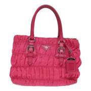 Pre-owned Leather prada-bags Prada Vintage , Pink , Dames