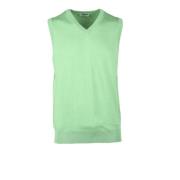 Kasjmier Gebreid Vest Ballantyne , Green , Heren