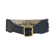 Pre-owned Leather belts Dior Vintage , Black , Dames