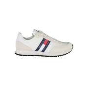 Witte Sneakers met Contrastdetails Tommy Hilfiger , White , Heren