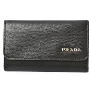 Pre-owned Leather wallets Prada Vintage , Black , Dames