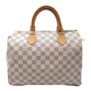 Pre-owned Canvas louis-vuitton-bags Louis Vuitton Vintage , White , Da...