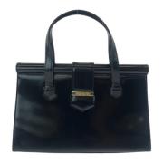 Pre-owned Leather handbags Yves Saint Laurent Vintage , Black , Dames