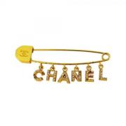 Pre-owned Metal chanel-jewelry Chanel Vintage , Yellow , Dames