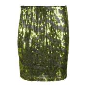 Elegante Zwarte Jurk 100% Polyester Gestuz , Green , Dames