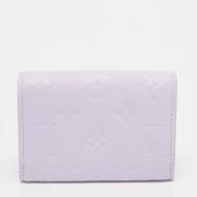 Pre-owned Leather wallets Louis Vuitton Vintage , Purple , Dames