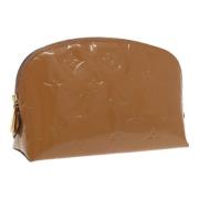 Pre-owned Leather pouches Louis Vuitton Vintage , Brown , Dames