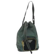 Pre-owned Nylon handbags Prada Vintage , Green , Dames