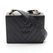 Pre-owned Leather chanel-bags Chanel Vintage , Black , Dames