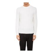 Wit Crewneck Shirt Paolo Pecora , White , Heren