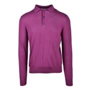 Katoenen Polo Shirt Ballantyne , Purple , Heren