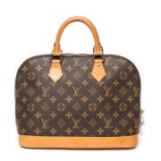 Pre-owned Canvas handbags Louis Vuitton Vintage , Brown , Dames