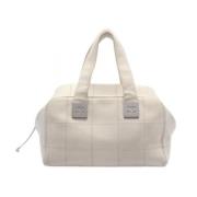 Pre-owned Leather chanel-bags Chanel Vintage , White , Dames