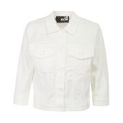 Denim Jack Love Moschino , White , Dames