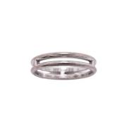 Pre-owned White Gold rings Hermès Vintage , Gray , Dames