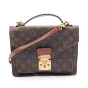 Pre-owned Canvas louis-vuitton-bags Louis Vuitton Vintage , Brown , Da...