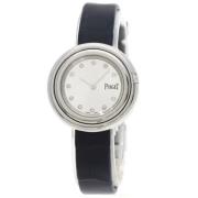 Pre-owned Leather watches Piaget Pre-owned , Gray , Dames