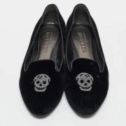 Pre-owned Velvet flats Alexander McQueen Pre-owned , Black , Dames