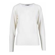 Wol Kasjmier Gebreide Trui Seventy , White , Dames