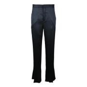 Elegante Viscose Acetaat Broek Semicouture , Blue , Dames