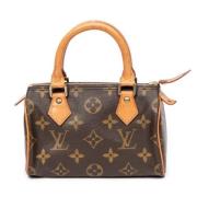 Pre-owned Canvas handbags Louis Vuitton Vintage , Brown , Dames