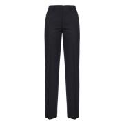 Rechte broek in zwart wol Pinko , Black , Dames