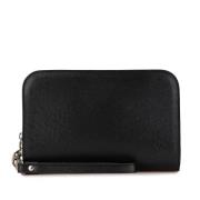 Pre-owned Canvas clutches Louis Vuitton Vintage , Black , Dames