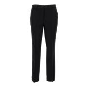 Zwarte Op Maat Gemaakte Sigarettenbroeken Plain Units , Black , Dames