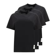 Set van drie biologisch katoenen T-shirts Jil Sander , Black , Heren